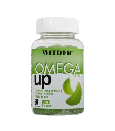 Weider Gominola Omega UP Ácidos grasos esenciales Omega 3, 6, 9 en 50 unidades