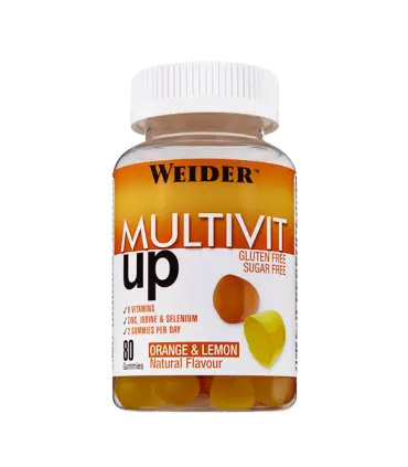 Weider Gominola Multivit UP Vitaminas y minerales, sin azúcar no engorda 80 unidades