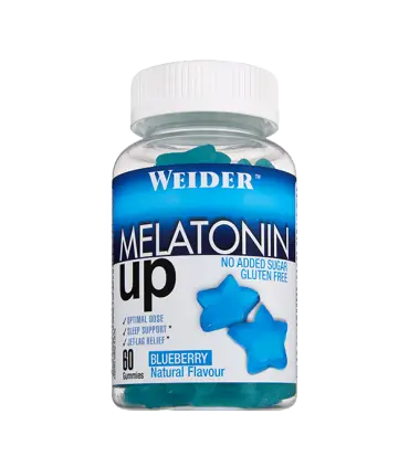 Weider Gominola Melatonina UP para conciliar mejor el sueño, sin azúcar no engorda 60 unidades