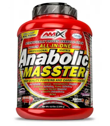 Amix Anabolic Masster Proteínas con carbohidratos y anabólicos naturales 2.2Kg