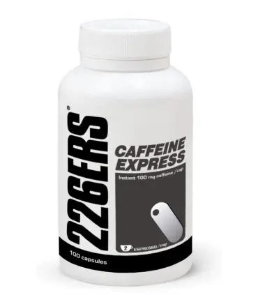 226ERS Caffeine Express Cafeína que aumenta la energía y reduce la fatiga y el cansancio 100 cápsulas