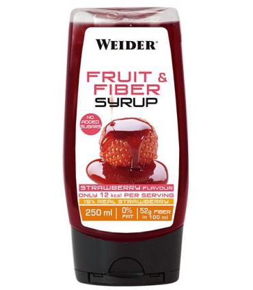 Sirope de fresa sin azúcar Weider Fruit & Fiber Syrup 250ml