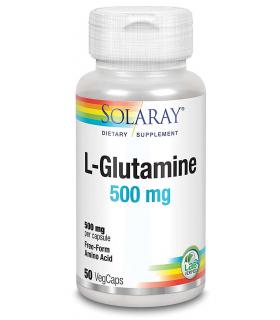Solaray L-Glutamine aminoácido natural Glutamina en 50 cápsulas