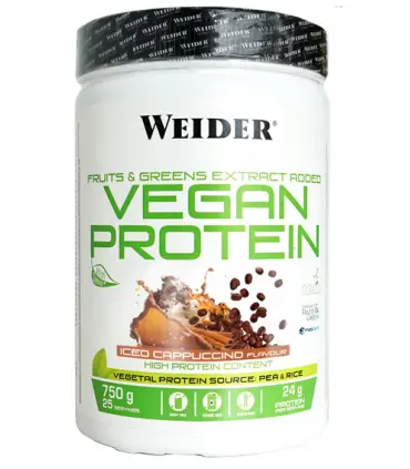 Weider vegan protein sabor capuccino