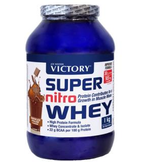 Victory Super Nitro Whey proteína 100% aislado y concentrado suero + L-Glutamina 1kg