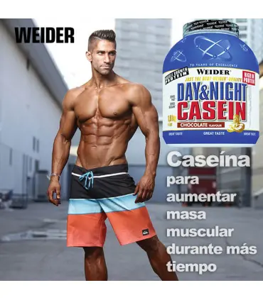 Weider Casein para aumentar masa muscular