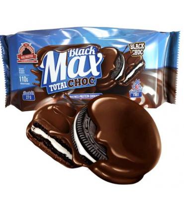Cookies negras Black Max Totalchoc de Max Protein cubiertas de chocolate negro