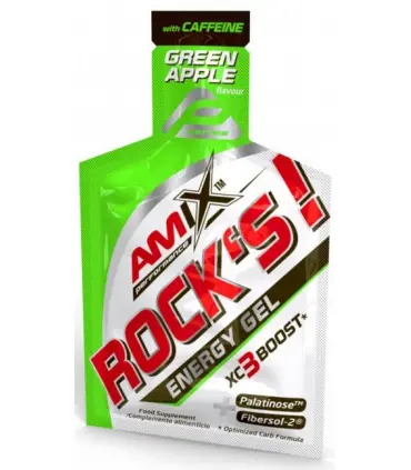 Gel Amix Rocks Energy sabor manzana con cafeína
