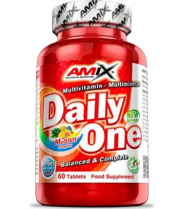 Amix Daily One multivitamínico y multiminerales diario 60 tabletas
