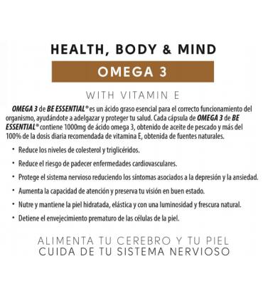 Be Essential Omega 3 tu organismo en buen funcionamiento 90 caps