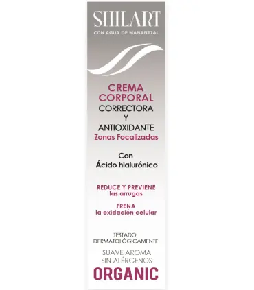 Shilart crema corporal correctora y antioxidante con ácido hialurónico 200 ml