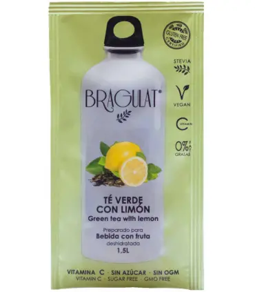 Bragulat saborizante para el agua Té Verde con limón Vitamina C
