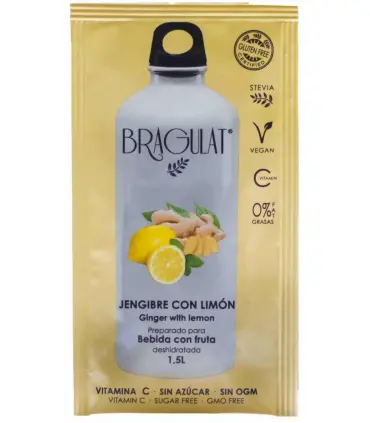 Bragulat sobre para el agua sabor Jengibre con limón Vitamina C