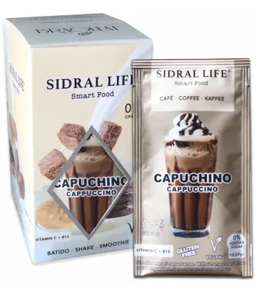 Sidral Life Café Capuchino en sobre sin azúcar ni grasas