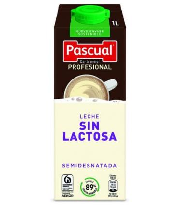Pascual profesional leche sin lactosa semidesnatada 1 litro