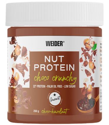 Weider Nut Protein Choco Vegan Crunchy Crema de untar sabor chocolate 250gr