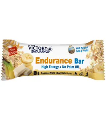 Victory Endurance Bar Barrita Energética sabor Plátano Banana Chocolate Blanco 85gr