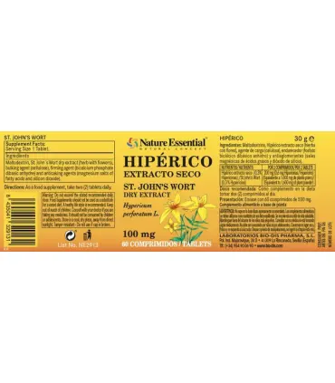 Nature Essential Hipérico 60 comprimidos 100mg St. Johns Wort