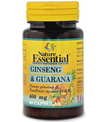 Nature Essential Ginseng & Guarana 400mg 50 cápsulas