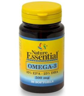 Nature Essential Omega 3 con 35% EPA y 25% DHA 500mg en 50 perlas