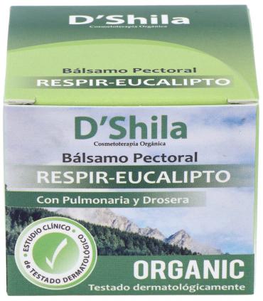 D'Shila bálsamo pectoral respir eucalipto organic 50ml