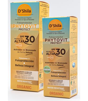 D'Shila fotoprotector solar UVA y UVB Phytovit SPF30