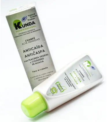 Kunda Professional Champú Anticaída + Anticaspa para el cabello