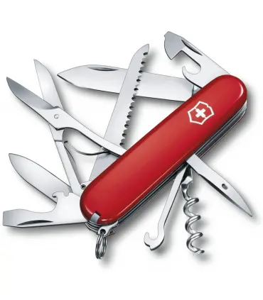 Victorinox Huntsman navaja multiusos suiza roja con 15 herramientas