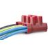 Bornas Tekox PRO fichas de empalme para cable eléctrico rojas