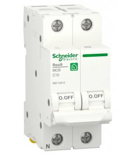 Schneider interruptor magnetotérmico de vivienda 1P+N Resi9 6kA