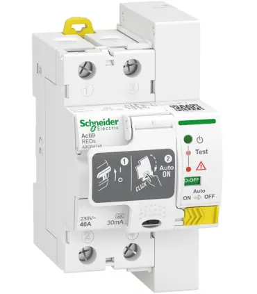 Schneider diferencial rearmable 2P 40A 30mA A9CR4240