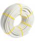Tubo corrugado libre de halógenos blanco flexible (macarrón) PVC