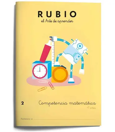 Cuaderno Rubio matemáticas 2 Competencia 44 páginas