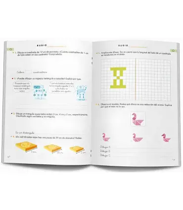 Cuaderno Rubio matemáticas 5 Competencia 44 páginas