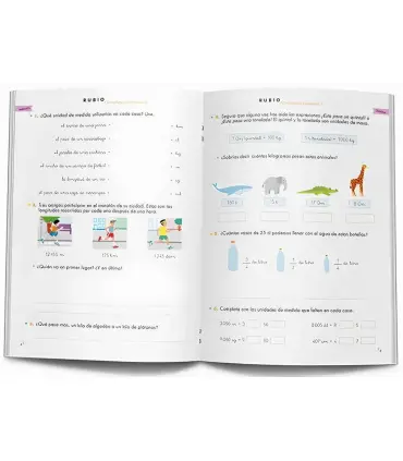 Cuaderno Rubio matemáticas 6 Competencia 44 páginas