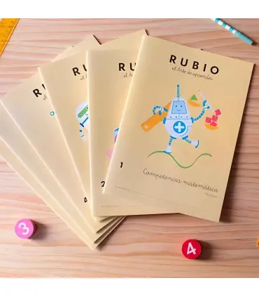 6 cuadernos de matemáticas Rubio colección competencia