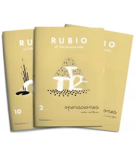 25 cuadernos de matemáticas operaciones y problemas Rubio pack colección