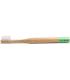 Natur brush cepillo de dientes bambú para niño verde