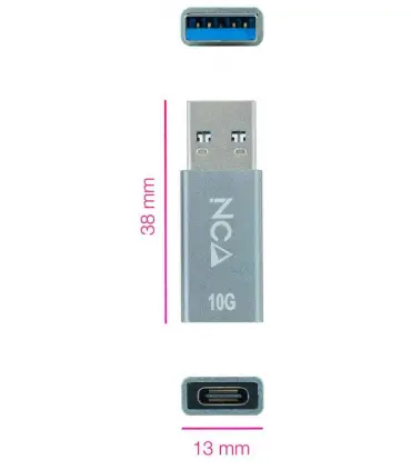 Adaptador de USB 3.1 gen2 a USB tipo C Nanocable