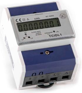 Contador luz trifásico para cuadro eléctrico en kilovatios hora Saci YTCIDL141001