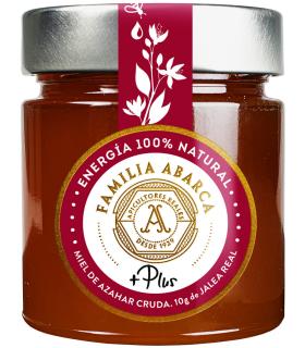 Complemento energético natural 100% miel azahar cruda y jalea real Familia Abarca 300gr