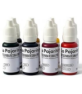 Pigmentos para resina epoxi pack 8 unidades La Pajarita